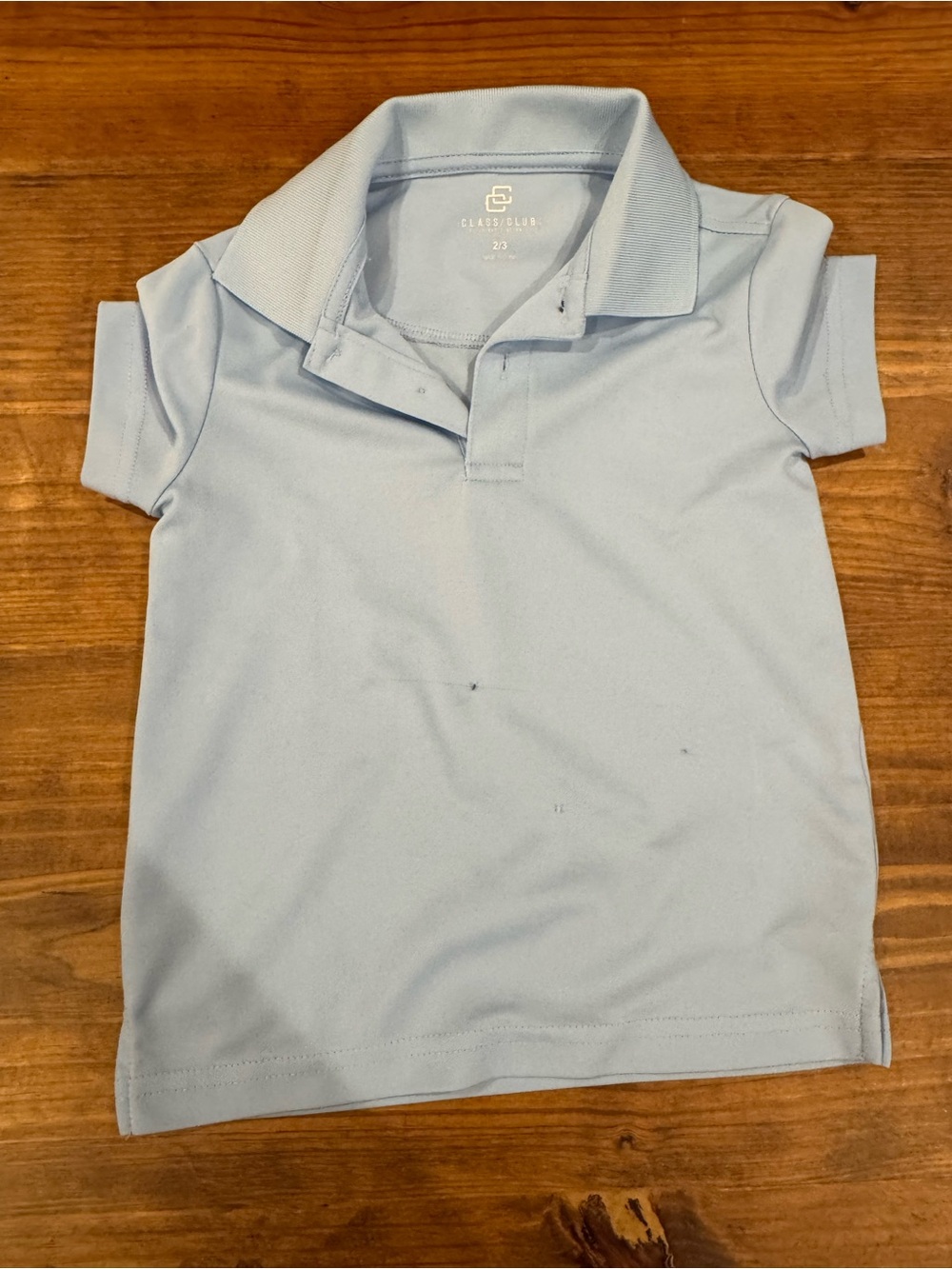 Class Club Light Blue Polo Top